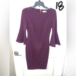 Calvin Klein - purple bell sleeve size 2.